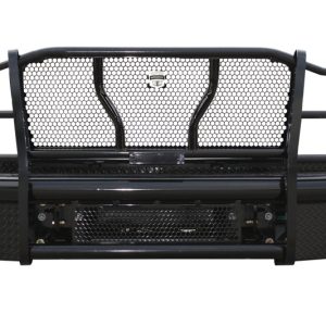 Cattleman’s Bumper, Pipe Series, One Piece Design, Mounting Hardware Included, With Grille Guard, With Winch Mount, Without Fog Light Cutouts – 2378PW