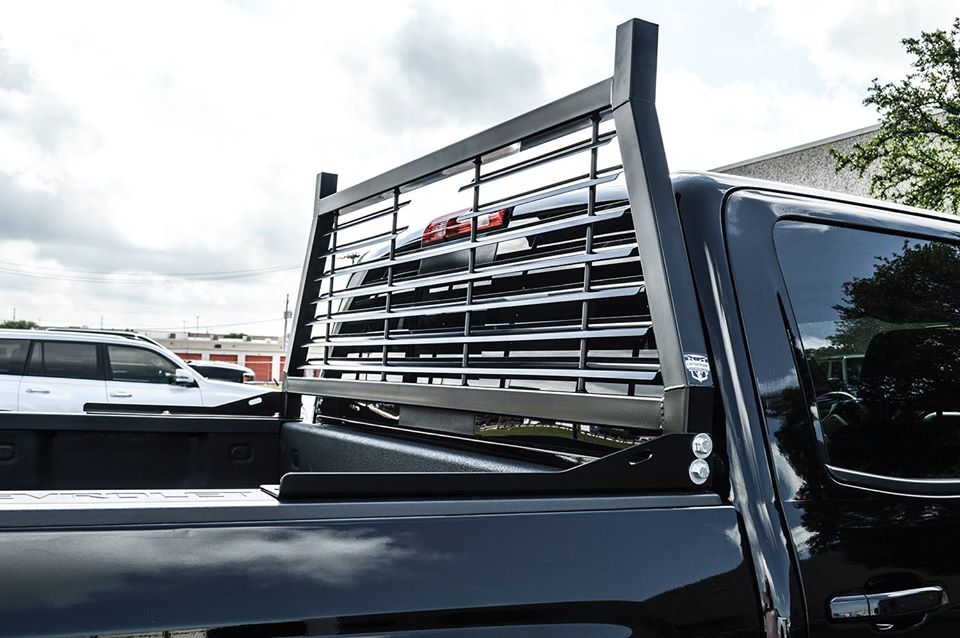 Cattleman’s Headache Rack, Contractor Series, Louvered, Powder Coated, Black, Steel – 253B