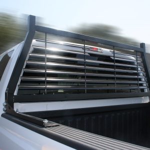 Cattleman’s Headache Rack, Contractor Series, Louvered, Powder Coated, Black, Steel – 253B