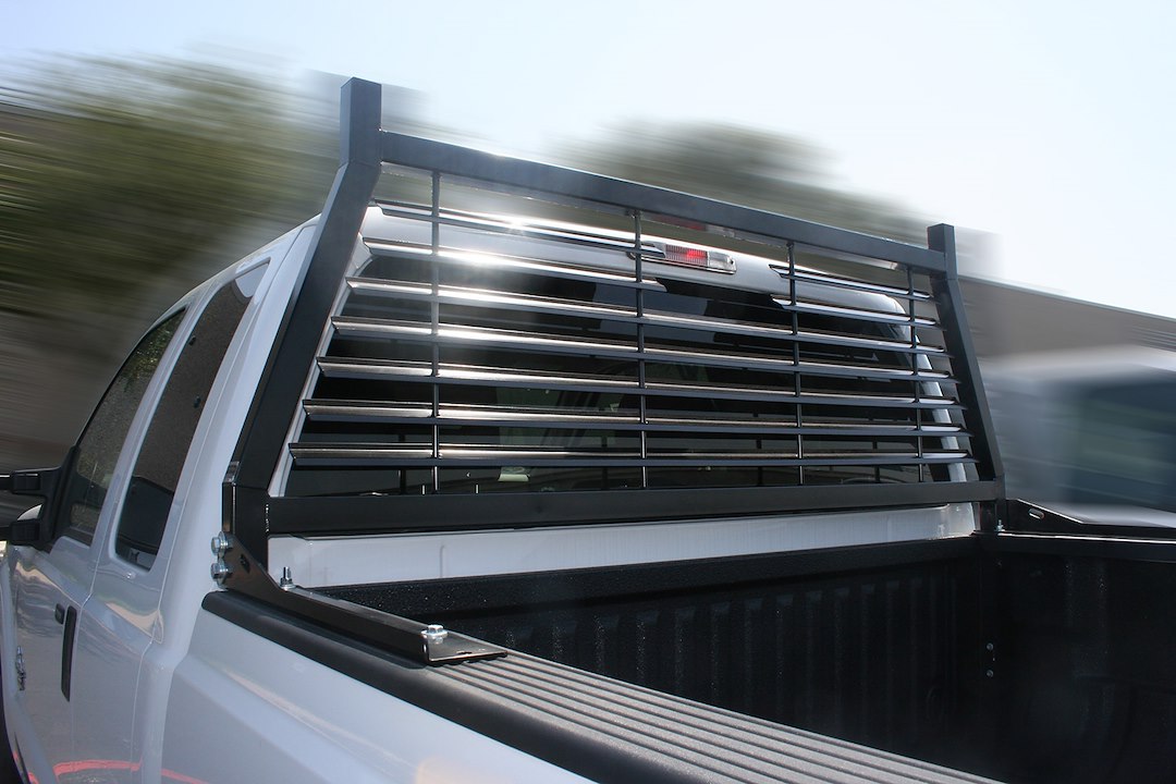 Cattleman’s Headache Rack, Contractor Series, Louvered, Powder Coated, Black, Steel – 253B
