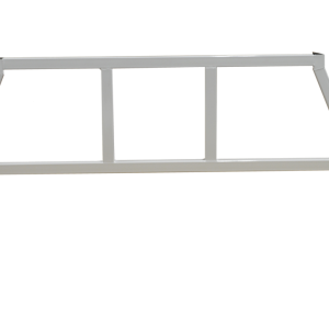 Cattleman’s Headache Rack, Contractor Series, Powder Coated, White, Steel, With Mounting Kit, No Louvers, No Ears, With Window Cutout – 259W