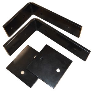 Cattleman’s Light Bar Mounting Kit, Roof Mount, Mounts One Light Bar, Painted, Black, Steel – 2996