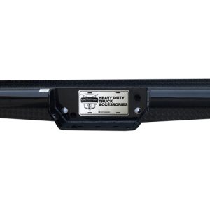 Cattleman’s Bumper, Pipe Series, One Piece Design, Mounting Hardware Included, Without Light Cutouts, Powder Coated Glossy Black Steel – 4150