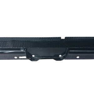 Cattleman’s Bumper, Pipe Series, One Piece Design, Mounting Hardware Included, With 12 Inch Light Cutouts, Powder Coated Glossy Black Steel – 4228