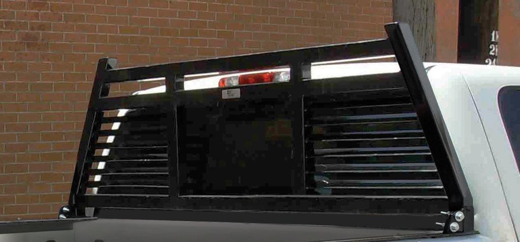 Cattleman’s Headache Rack, Half Louvered, Powder Coated, Black, Steel – CR225BO