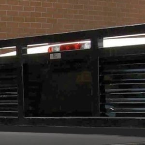 Cattleman’s Headache Rack, Powder Coated, Black, Steel, With Mounting Kit, With Louvers, With Window Cutout, Non-Lighted – CR205