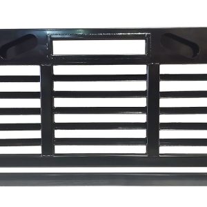 Cattleman’s Headache Rack, Louvered, Painted, Black, Steel, Can Be Used with a Cross Over Tool Box, Cannot Be Used with Tonneau Cover – CR208LBO