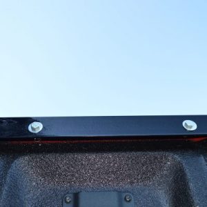 Cattleman’s Headache Rack, Louvered with Window Cutout, Painted, Black, Steel, Can Be Used with a Cross Over Tool Box – CR210BO