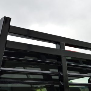 Cattleman’s Headache Rack, Louvered, Powder Coated, Black, Steel – CR222BO