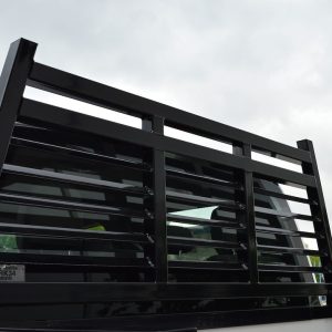 Cattleman’s Headache Rack, Louvered, Powder Coated, Black, Steel – CR222BO