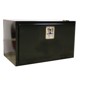 Cattleman’s Tool Box, Underbody, Single Lid, Black, Steel, 24 Inch Length X 18 Inch Width X 18 Inch Height – DJ24-18