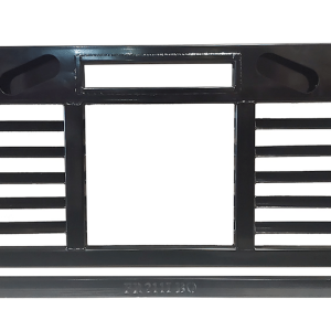 Cattleman’s Headache Rack, Powder Coated, Black, Steel, With Mounting Kit, With Louvers, With Window Cutout – FR201L