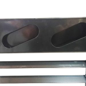 Cattleman’s Headache Rack, Half Louvered, Powder Coated, Black, Steel – FR204L