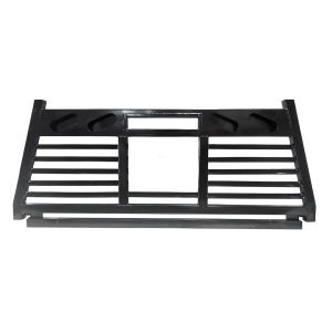 Cattleman’s Headache Rack, Powder Coated, Black, Steel, With Mounting Kit, With Louvers, With Window Cutout – FR302L