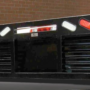 Cattleman’s Headache Rack, HD, Louvered, Powder Coated, Black, Steel, With Light Cutout – FR410LBO