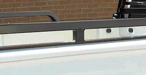 Cattleman’s Bed Side Rail, Bolt on Mount, Powder Coated, Black, Steel, Compatible with Tool Box, Requires Headache Rack – RF27TC