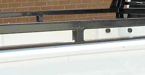 Cattleman’s Bed Side Rail, Bolt on Mount, Painted, Black, Steel, No Tie Down, Not Compatible with Tool Box – RF28