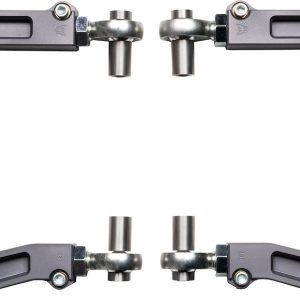 Camburg Control Arm, Kinetik, Boxed, Adjustable, Gray, Billet Aluminum, With Uni-Ball Bearing, Set of 2 – CAM-110214-GRY