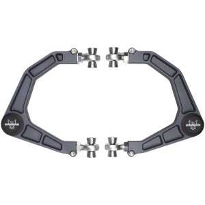 Camburg Control Arm, Kinetik, Boxed, Adjustable, Gray, Billet Aluminum, With Uni-Ball Bearing, Set of 2 – CAM-110233-GRY