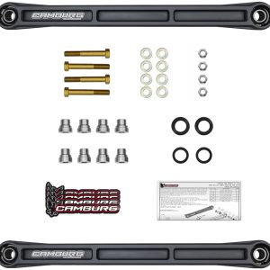 Camburg Control Arm, Kinetik, Boxed, Non-Adjustable, Gray, Billet Aluminum, With Uni-Ball Bearing, Set of 2 – CAM-120032-GRY