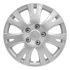 Coast to Coast Wheel Cover, 16 Inch, 7 Split Spoke, Silver, Plastic, Set of 4, Bolt on – IWC103216S
