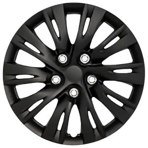 Coast to Coast Wheel Cover, 16 Inch, 10 Split Spoke, Gloss Black, Plastic, Set of 4, Standard Leg, Master White Carton – IWC103716BLK