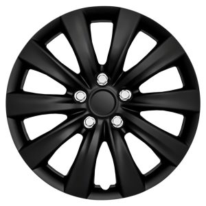 Coast to Coast Wheel Cover, 16 Inch, 10 Spoke, Gloss Black, Plastic, Set of 4, Standard Leg, Master White Carton – IWC103816BLK
