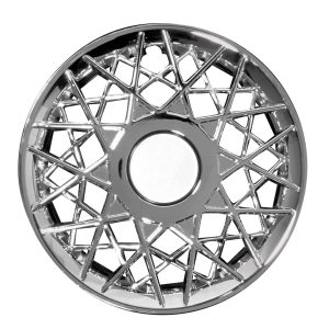 Coast to Coast Wheel Cover, 16 Inch, Lace Design, Chrome Plated, Plastic, Set of 4, Spring Steel Clip – IWC15016CN