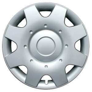 Coast to Coast Wheel Cover, 16 Inch, 8 Spoke, Silver, Plastic, Set of 4, Spring Steel Clip – IWC18016S