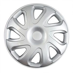 Coast to Coast Wheel Cover, 14 Inch, 8 Directional Spoke, Silver, Plastic, Set of 4, Standard Leg – IWC40414S