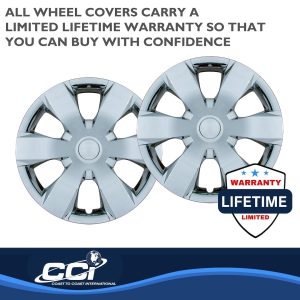 Coast to Coast Wheel Cover, 14 Inch, 6 Spoke, Chrome Plated, Plastic, Set of 4 – IWC42914C