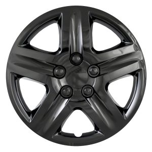 Coast to Coast Wheel Cover, 17 Inch, 5 Spoke, Gloss Black, Plastic, Set of 4 – IWC43117BLK