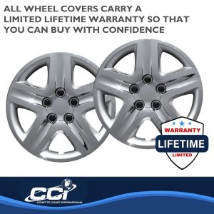 Coast to Coast Wheel Cover, 17 Inch, 5 Spoke, Chrome Plated, Plastic, Set of 4 – IWC43117C