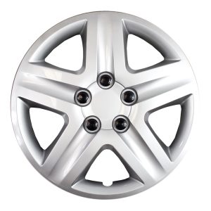 Coast to Coast Wheel Cover, 17 Inch, 5 Spoke, Silver, Plastic, Set of 4 – IWC43117S