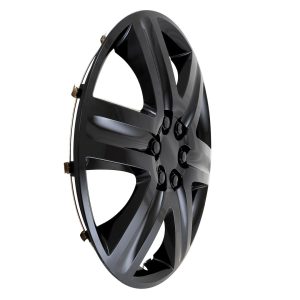 Coast to Coast Wheel Cover, 18 Inch, 6 Spoke, Gloss Black, Plastic, Set of 4 – IWC43118BLK