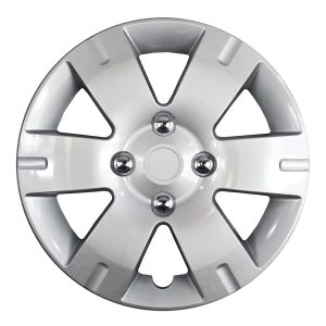 Coast to Coast Wheel Cover, 15 Inch, 6 Spoke, Silver, Plastic, Set of 4, Standard Leg – IWC43615S