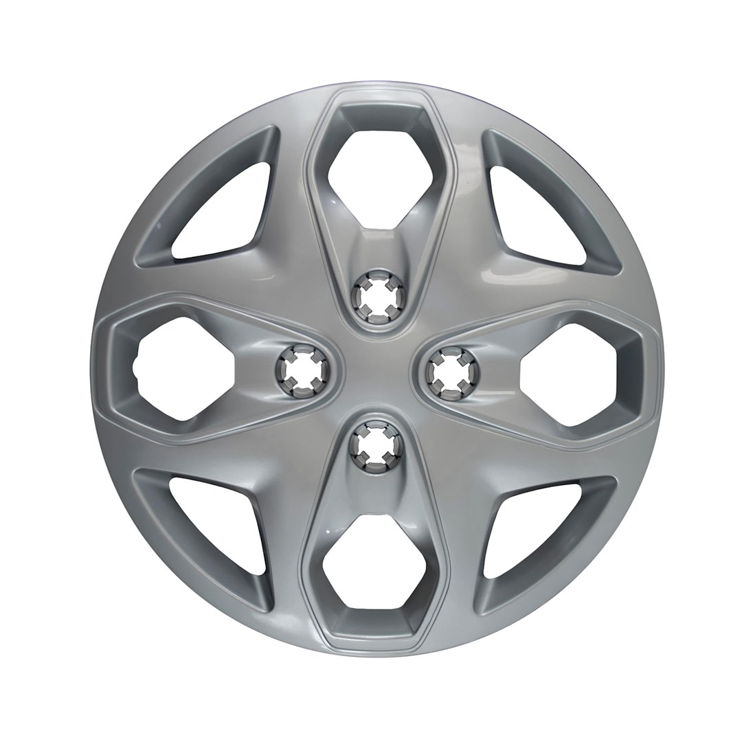 Coast to Coast Wheel Cover, 15 Inch, 4 Split Spoke, Silver, Plastic, Set of 4, Push on – IWC44415S