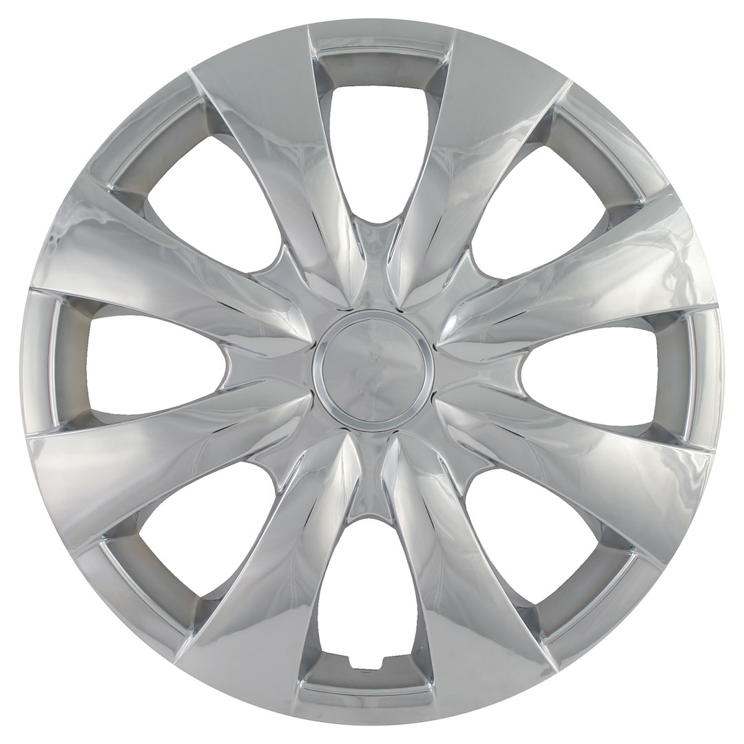 Coast to Coast Wheel Cover, 15 Inch, 8 Spoke, Chrome Plated, Plastic, Set of 4, Standard Leg – IWC45015C