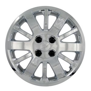 Coast to Coast Wheel Cover, 15 Inch, 12 Spoke, Chrome Plated, Plastic, Set of 4, Lug Covers – IWC45315C