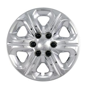 Coast to Coast Wheel Cover, 17 Inch, 6 Spoke, Chrome Plated, Plastic, Set of 4, Lug Covers – IWC45417C