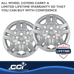 Coast to Coast Wheel Cover, 16 Inch, 10 Spoke, Chrome Plated, Plastic, Set of 4, Bolt on – IWC45516C