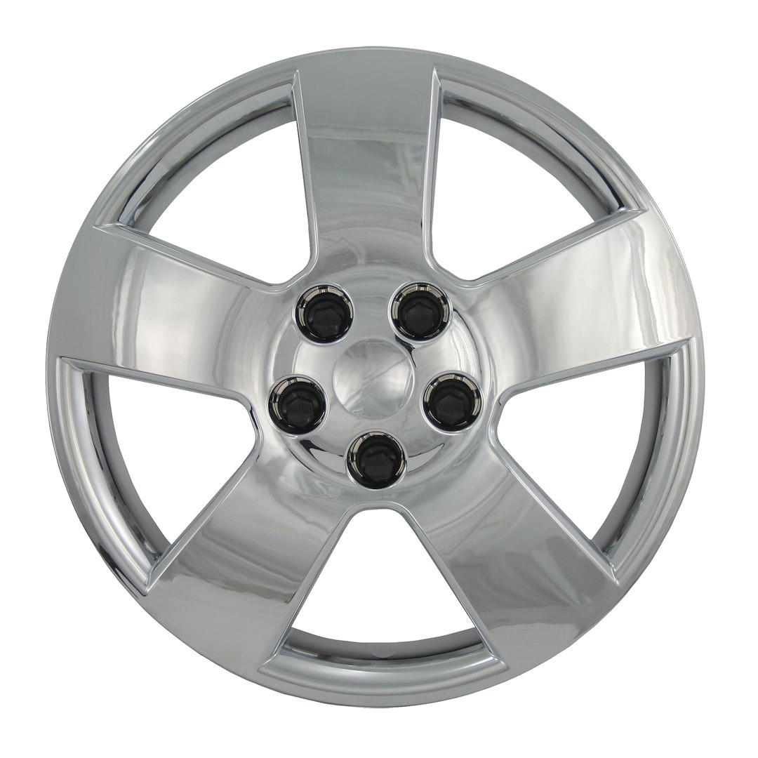 Coast to Coast Wheel Cover, 16 Inch, 5 Spoke, Chrome Plated, Plastic, Set of 4, For 3251 Wheels, Lug Covers – IWC45916C