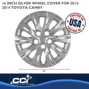 Coast to Coast Wheel Cover, 16 Inch, 10 Split Spoke, Silver, Plastic, Set of 4, Standard Leg – IWC46616S