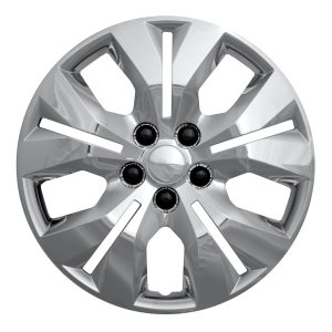 Coast to Coast Wheel Cover, 16 Inch, 5 Split Spoke, Chrome Plated, Plastic, Set of 4, Lug Covers – IWC46716C