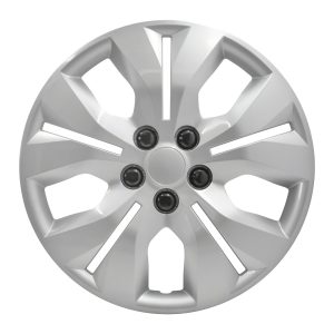 Coast to Coast Wheel Cover, 16 Inch, 5 Split Spoke, Silver, Plastic, Set of 4, Lug Covers – IWC46716S