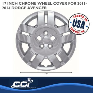 Coast to Coast Wheel Cover, 17 Inch, 5 Split Spoke, Chrome Plated, Plastic, Set of 4, Bolt on – IWC46817C