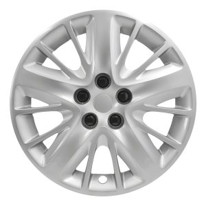 Coast to Coast Wheel Cover, 18 Inch, 5 Split Spoke, Silver, Plastic, Set of 4, Lug Covers – IWC47218S