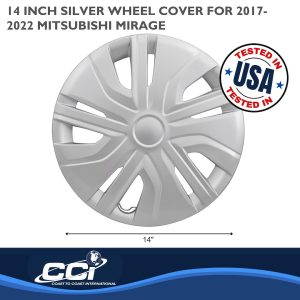 Coast to Coast Wheel Cover, 14 Inch, 10 Spoke, Silver, Plastic, Set of 4 – IWC49514S