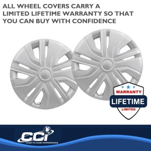 Coast to Coast Wheel Cover, 14 Inch, 10 Spoke, Silver, Plastic, Set of 4 – IWC49514S