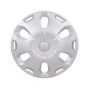 Coast to Coast Wheel Cover, 15 Inch, 6 Spoke, Silver, Plastic, Set of 4, Spring Steel Clip – IWC50015S